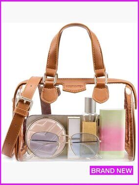 Clear Crossbody Bag Stadium Approved Concert Sports Security Essentials Purse